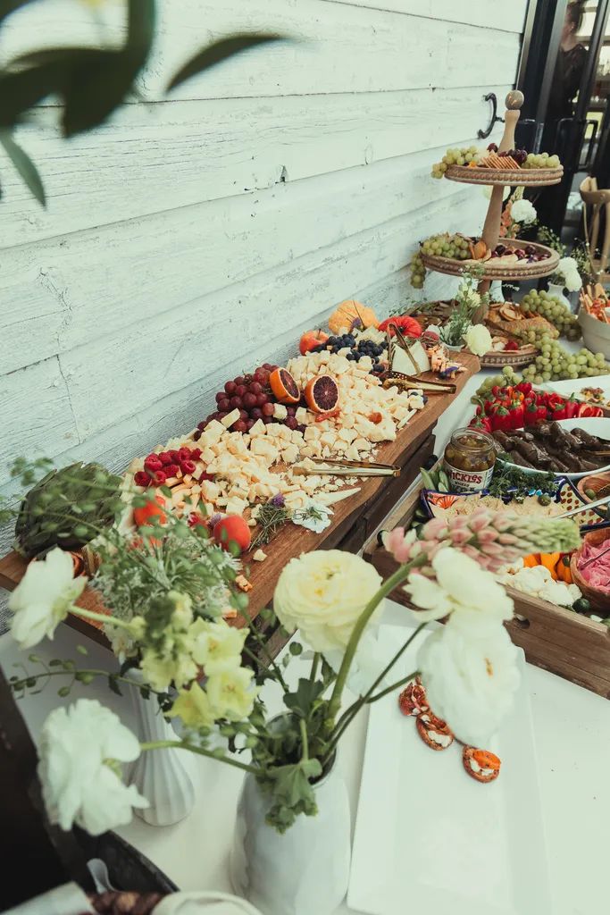 Catered grazing table by Sadie's Catering